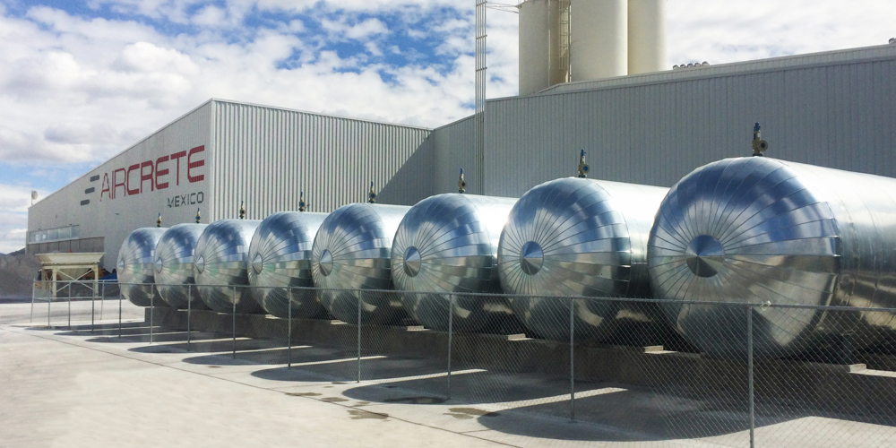 Fabriek Aircrete in Mexico