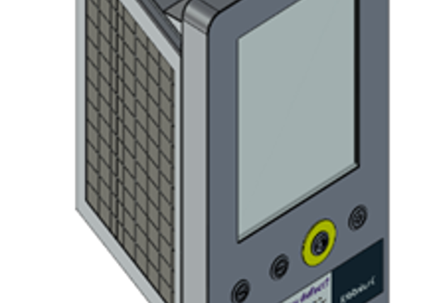 Computergetekende weergave van het kleine digitale informatiebord