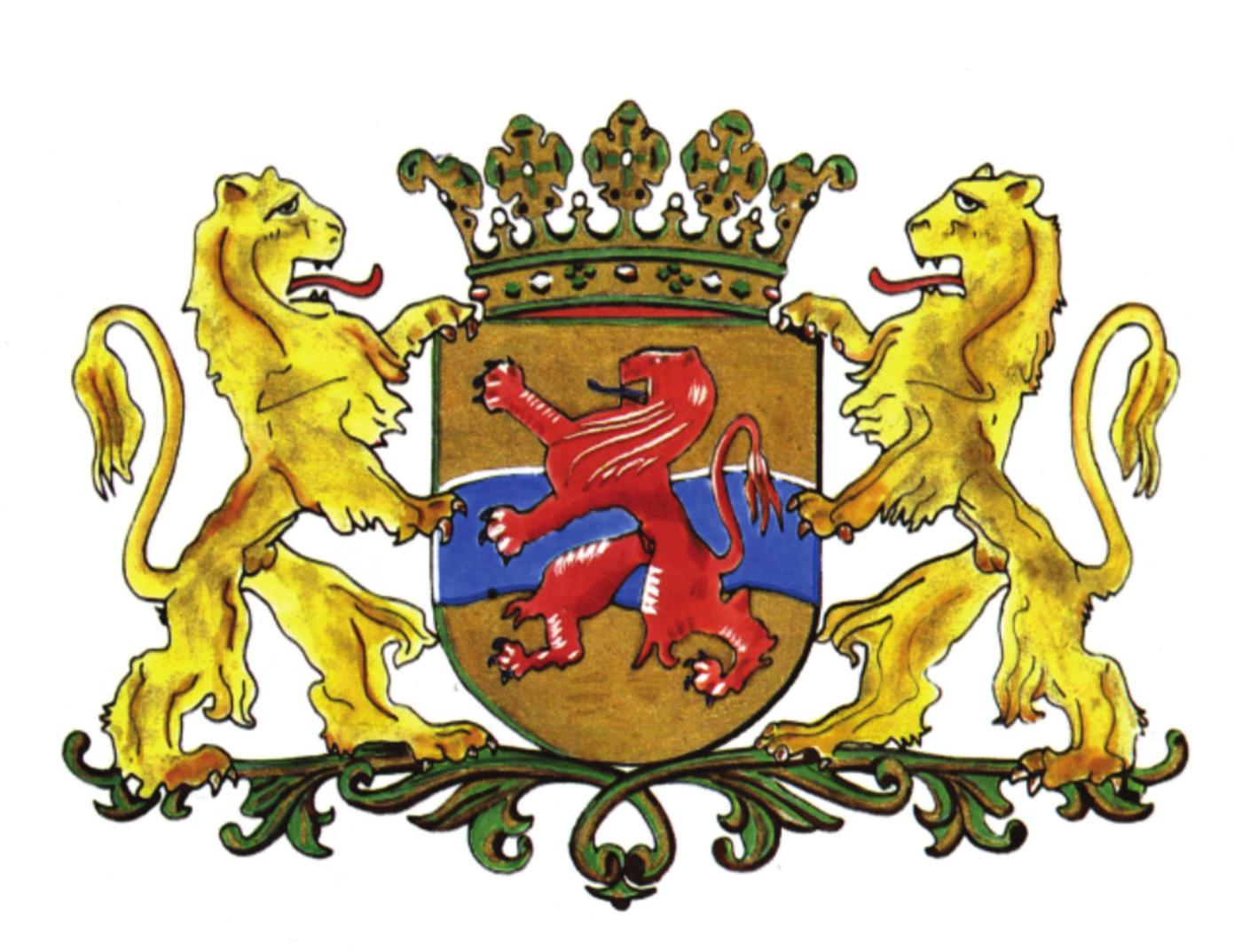 Provincie Overijssel Wapen Kleur Web illustratie
