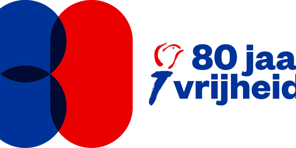 Logo van 80 jaar vrijheid
