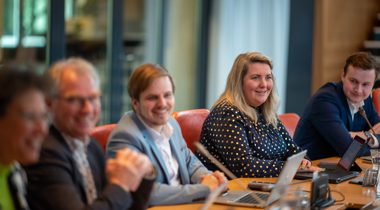 Statenvergadering in de statenzaal van Overijssel