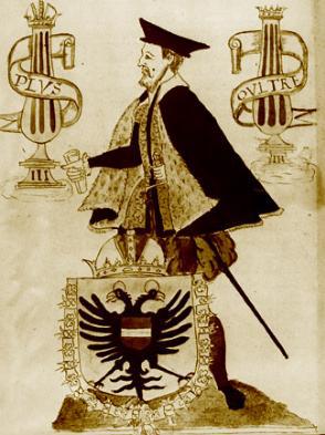 Afbeelding van Stadhouder Overijssel. Het is een oude prent waarom de stadhouder en profil te zien is. Een wapenschild staat onder op de afbeelding.