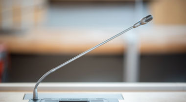 Microfoon in de statenzaal