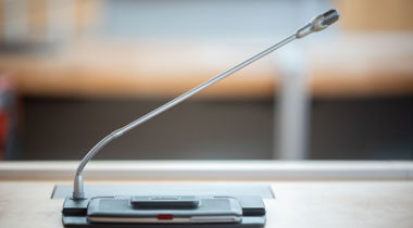 Microfoon in de statenzaal