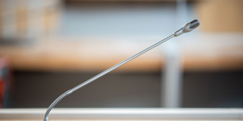 Microfoon in de statenzaal